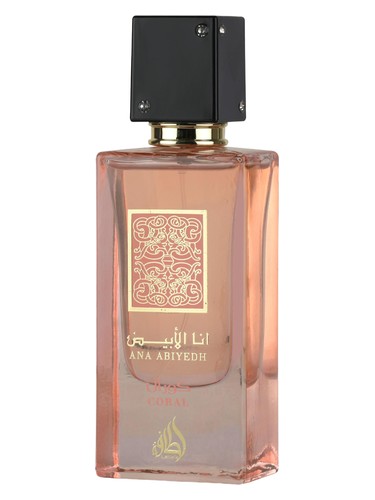Lattafa Perfumes Ana Abiyedh Coral perfume bottle