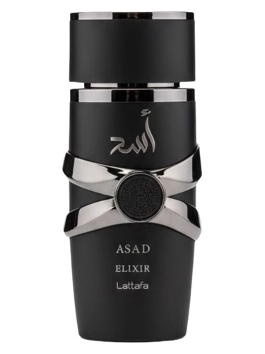 Lattafa Perfumes Asad Elixir perfume bottle