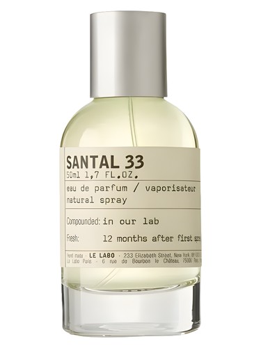 Le Labo Santal 33 perfume bottle