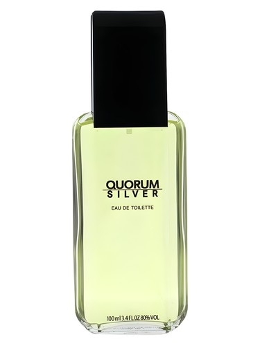 Antonio Puig Quorum Silver perfume bottle