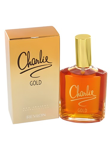Revlon Charlie Gold perfume bottle