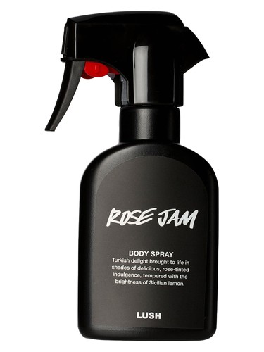 Lush Rose Jam Body Spray perfume bottle