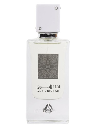 Lattafa Perfumes Ana Abiyedh perfume bottle