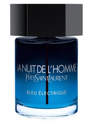 Yves Saint Laurent La Nuit de L'Homme Bleu Électrique perfume bottle