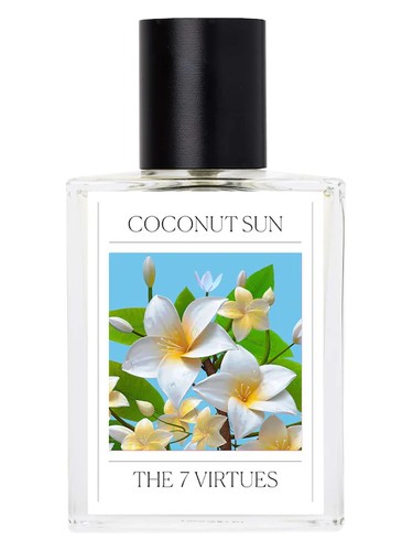 The 7 Virtues Coconut Sun perfume bottle