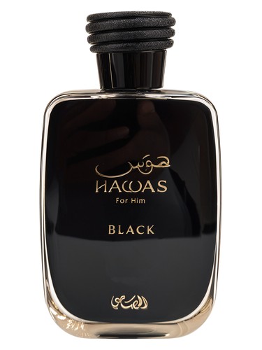 Rasasi Hawas Black perfume bottle